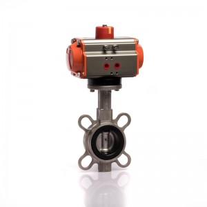 Stainless Steel Pneumatic Butterfly Valve